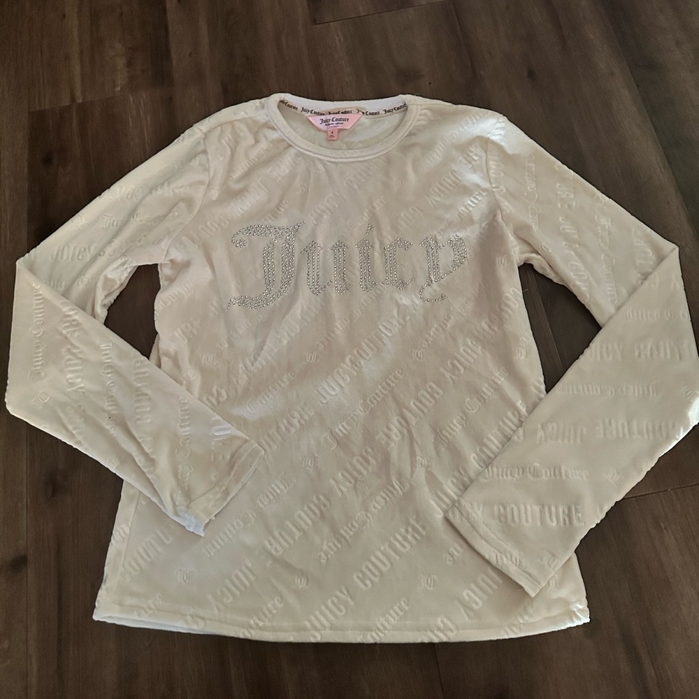Juicy Couture White Long Sleeve Shirt
